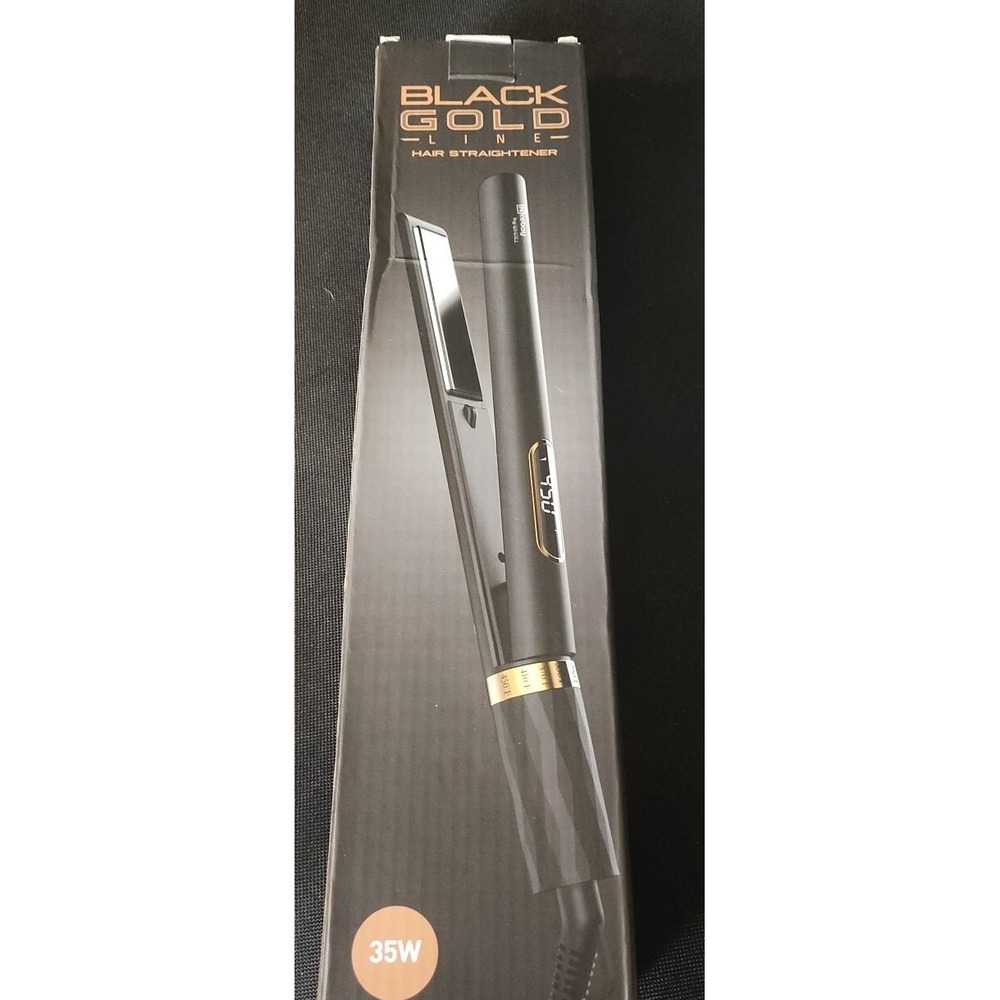 Black Gold Line Hair Straightener 35 W Flat Iron